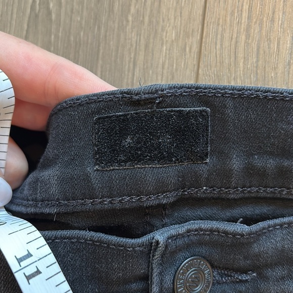 MOTHER The Insider Crop Step Fray Size 32 Not Guilty Wash Black Gray - Picture 11 of 16